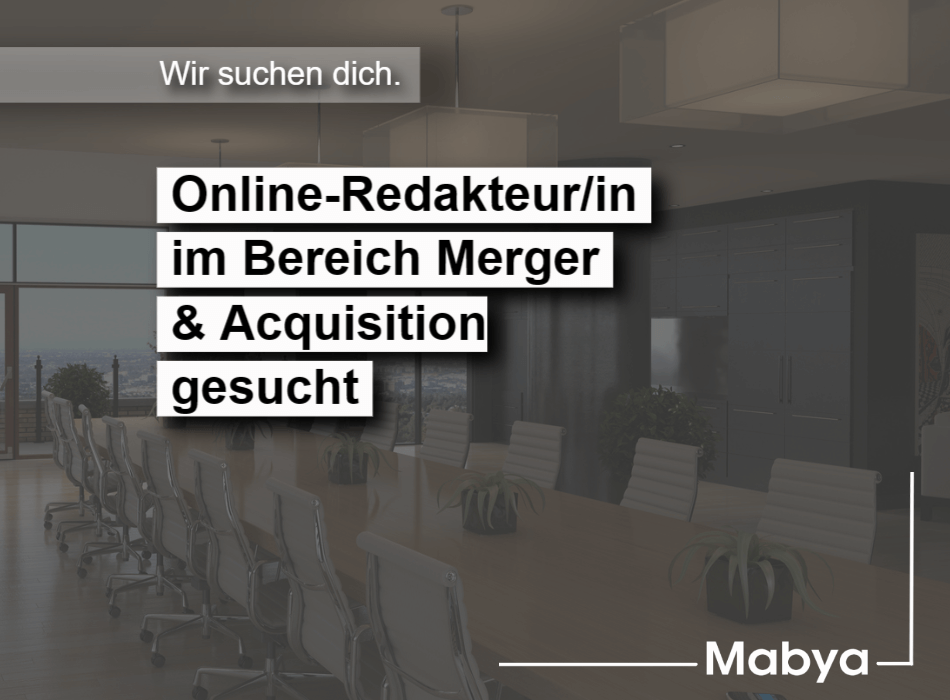 Online-Redakteur/in (studentische Aushilfe) im Bereich Merger & Acquisition